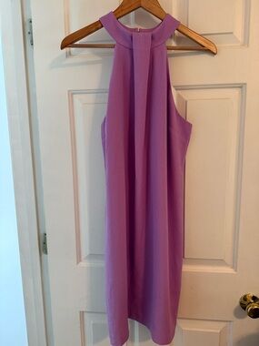 NWT Trina Turk Women's Grove Shift Dress, size 6, Sugar Berry Purple, Halter